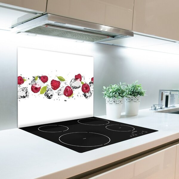 Tagliere in vetro Lampone e acqua 60x52 cm
