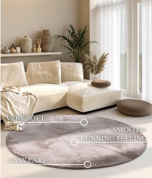 Tappeto rotondo beige ø 200 cm Leon – Villeroy&Boch