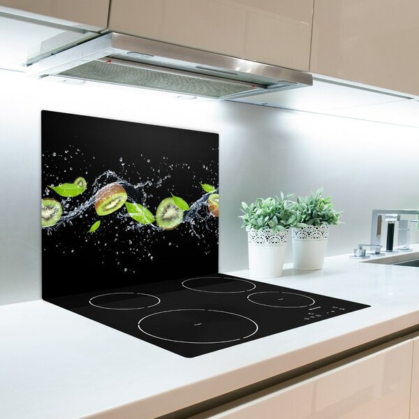 Tagliere in vetro Kiwi e acqua 60x52 cm
