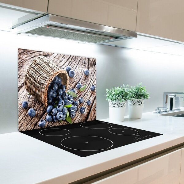 Tagliere in vetro Bacche nel cestino 60x52 cm