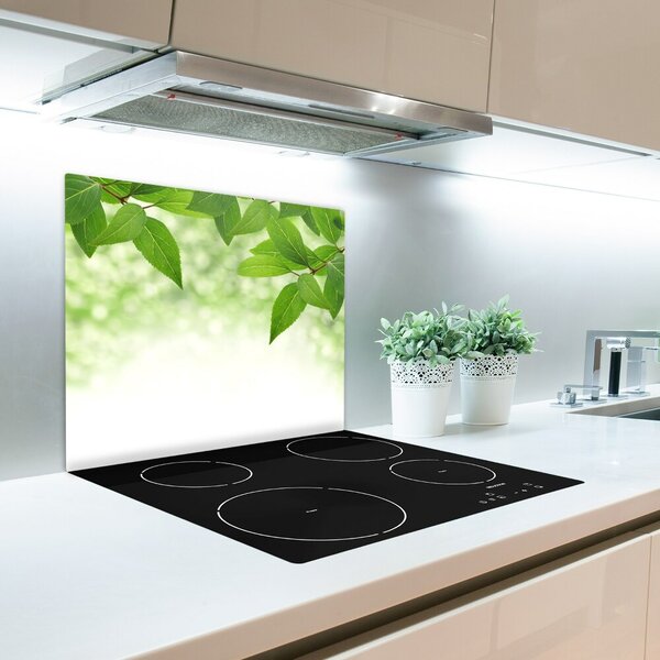 Tagliere in vetro Foglie verdi 60x52 cm