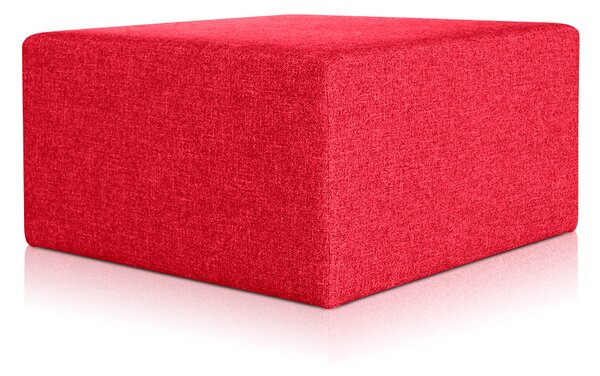 Pouf Rubino 83 x 83 cm Rosso