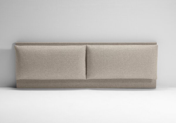 Testata Letto Imbottita - ROMA Tortora 160x190 cm