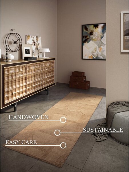 Passatoia beige in lana tessuta a mano 80x250 cm Alexis - Villeroy&Boch