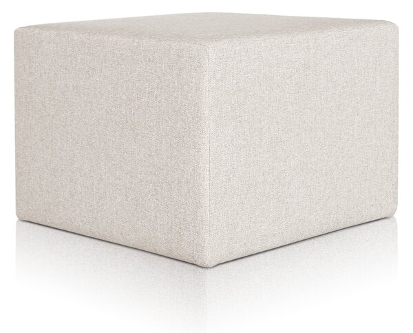 Pouf Rubino 63 x 63 cm Crema