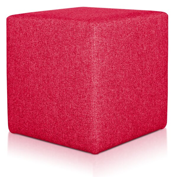 Pouf Rubino 43 X 43 cm Rosso