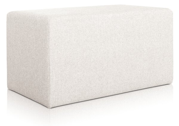 Pouf Rubino 43 x 83 cm Crema
