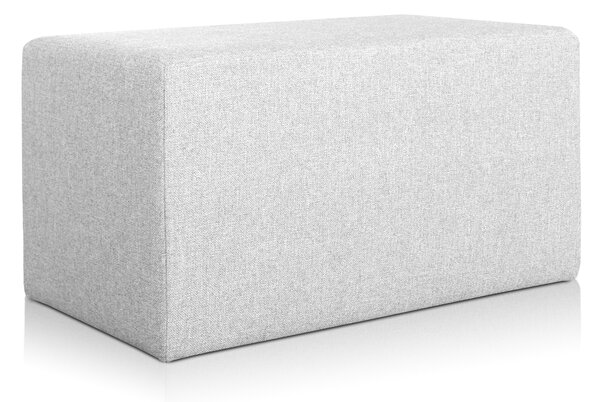 Pouf Rubino 43 x 83 cm Grigio