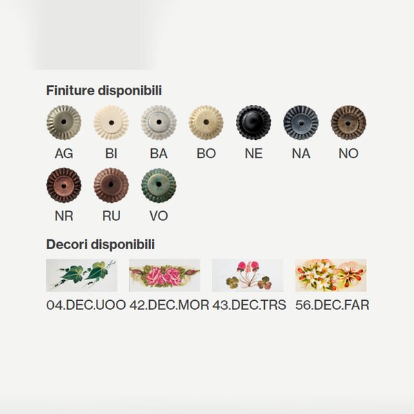 Applique Esterno Classica Brindisi Metallo Ceramica Bianco Sfumato 1 Luce E27