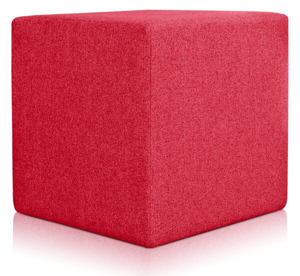 Pouf Rubino 53 x 53 cm Rosso