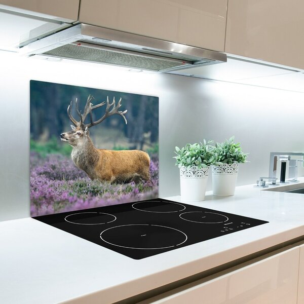 Tagliere in vetro Deer tra lavanda 60x52 cm