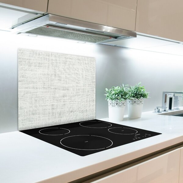 Tagliere in vetro Tela bianca di lino 60x52 cm