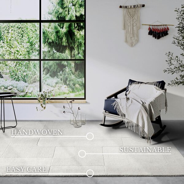 Tappeto color crema in lana tessuto a mano 190x280 cm Charlotte - Villeroy&Boch