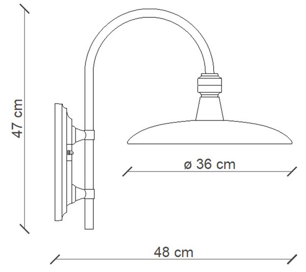 Applique Da Esterno Classica Campobasso Metallo E Ceramica Nero 1 Luce E27