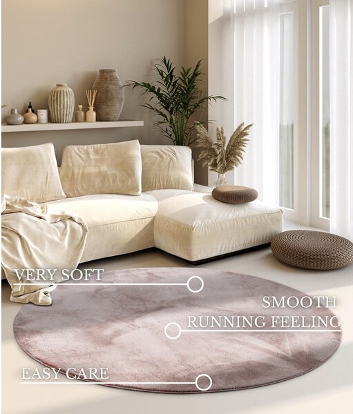 Tappeto rotondo rosa polveroso ø 160 cm Leon – Villeroy&Boch