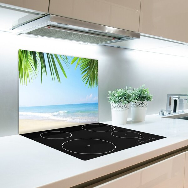 Tagliere in vetro Spiaggia tropicale 60x52 cm