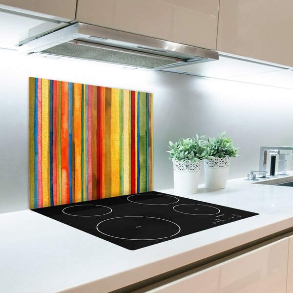 Tagliere in vetro Strisce colorate 60x52 cm
