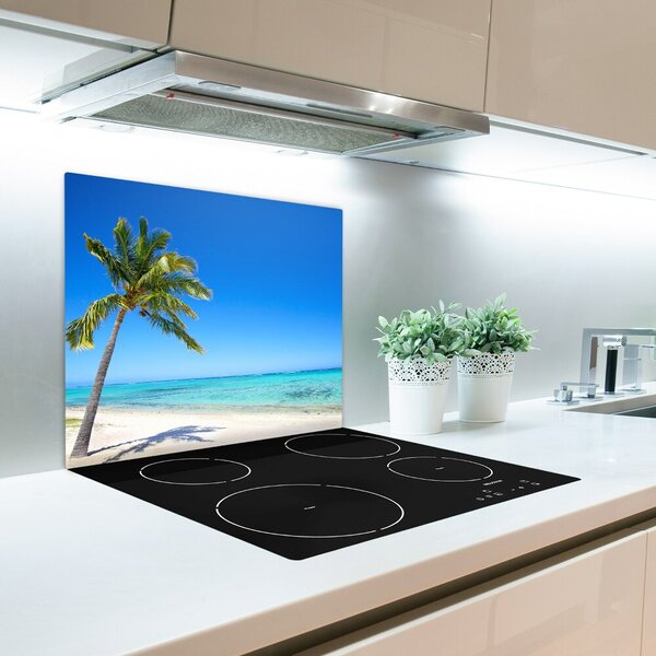 Tagliere in vetro Spiaggia tropicale 60x52 cm