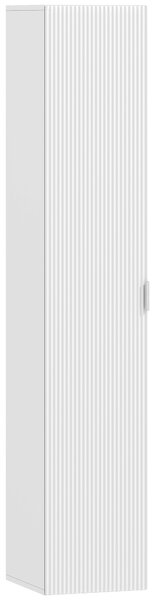 HOMCOM Mobile Bagno Sospeso a Colonna con Ripiani Regolabili e Chiusura Soft Close, 30x31.5x160 cm, Bianco | Aosom Italy