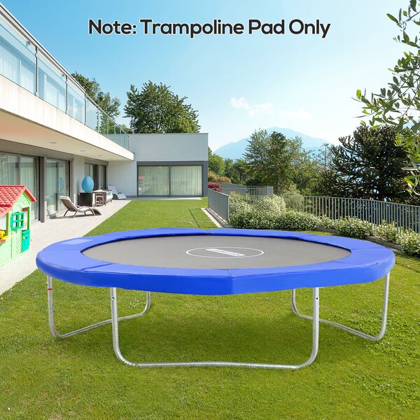 HOMCOM Copertura di Protezione per Trampolino elastico Ø305 cm, in Plastica e PE con Imbottitura da 15 mm, Blu|Aosom