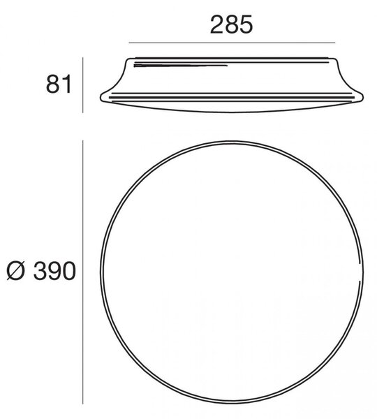 Plafoniera esterno kit emergenza linea light group mywhite r emergency 7806e 16w led ip65 polietilene lampada soffitto parete - Linea Light Group