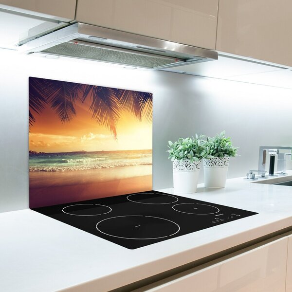 Tagliere in vetro Spiaggia tropicale 60x52 cm