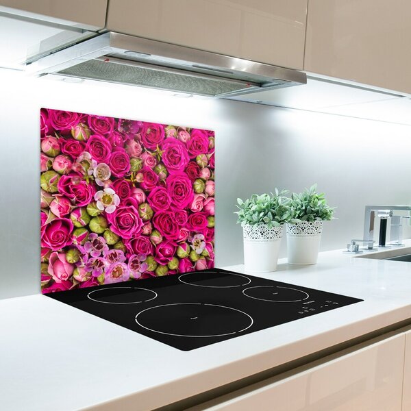 Tagliere in vetro temperato Rose 60x52 cm