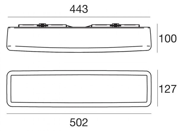 Applique esterno kit emergenza linea light mywhite b emergency 7810e 17w led ip65 lampada parete soffitto polietilene - Linea Light Group