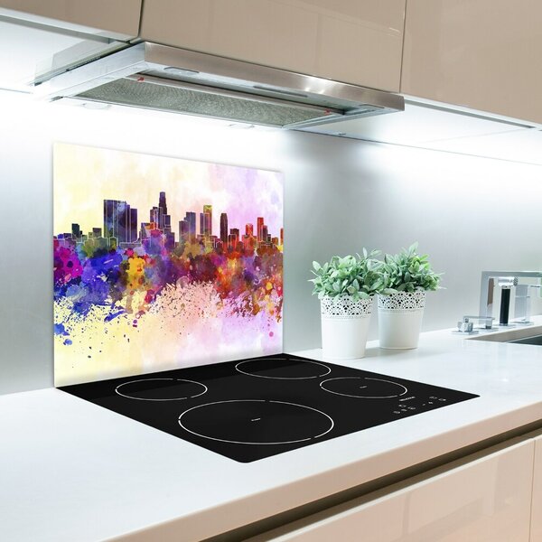Tagliere in vetro Colori di Los Angeles 60x52 cm