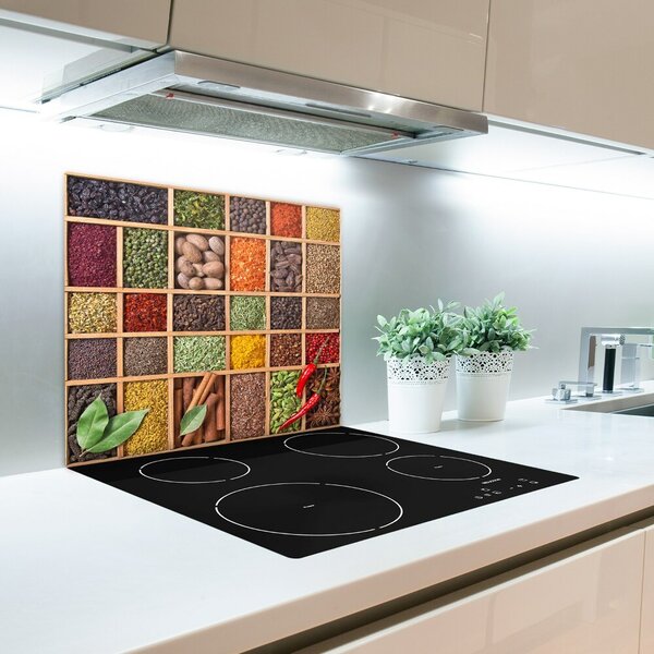 Tagliere in vetro Spezie ed erbe 60x52 cm