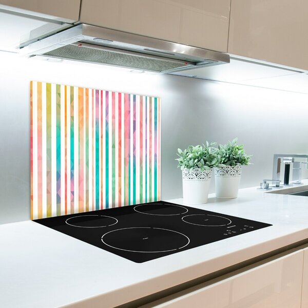 Tagliere in vetro Strisce arcobaleno 60x52 cm