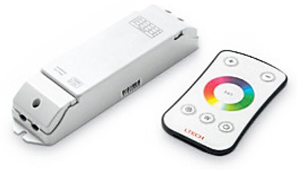 Telecomando rgb gea led gstte6 480w 24v ip20 onde radio touch per strip led gst061r - Gea Led