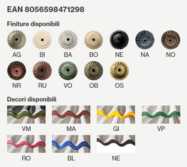 Lampadario Classico L'Aquila Metallo E Ceramica Nero Sfumato Rame 1 Luce E27