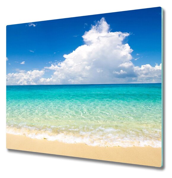 Tagliere in vetro temperato Paradise Beach 60x52 cm
