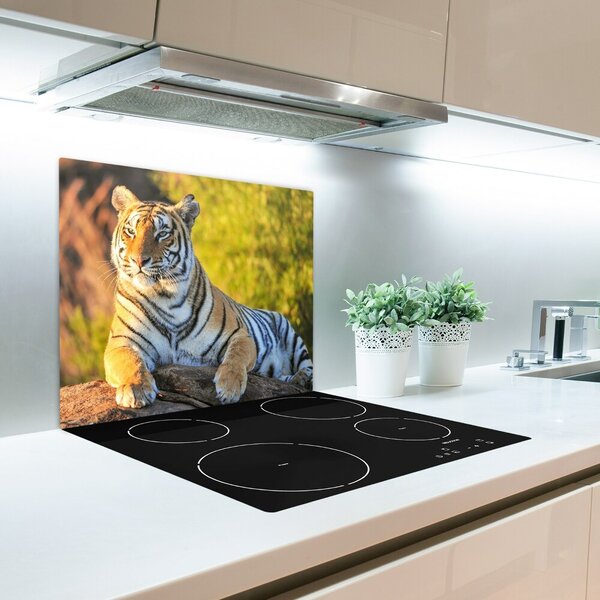 Tagliere in vetro Ritratto di una tigre 60x52 cm