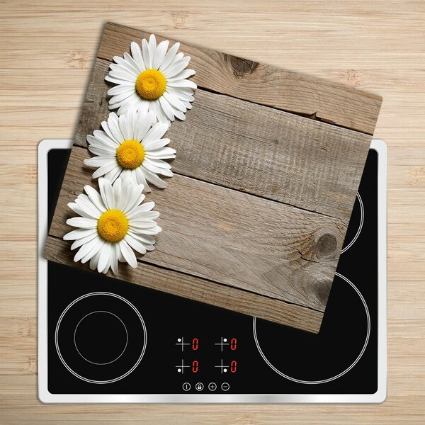 Tagliere in vetro temperato Daisy Wood 60x52 cm