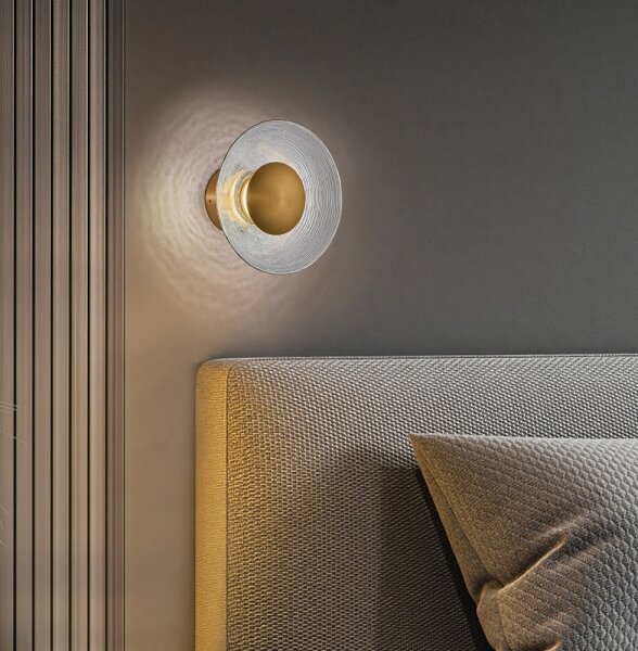 Lampada da parete a LED GLAMOUR LED/9W/230V dorata