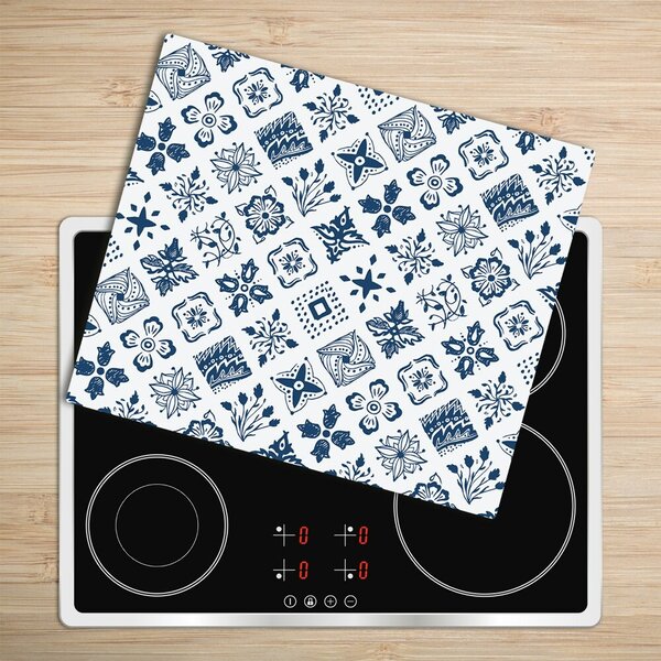 Tagliere in vetro Pattern floreale 60x52 cm