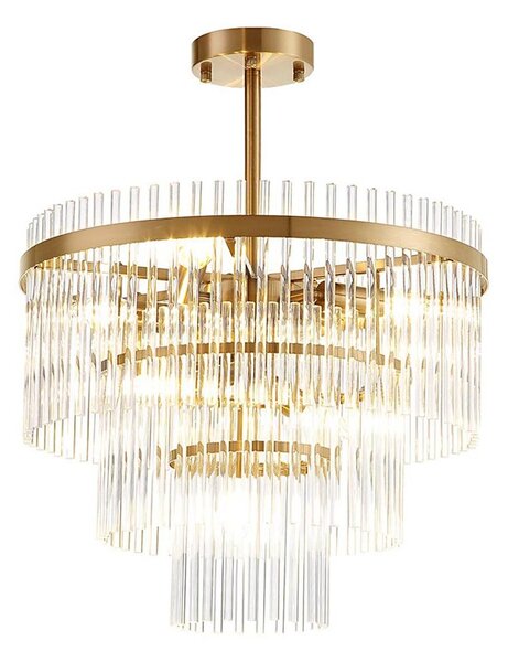 Lampadario su asta SABRINA 7xE14/40W/230V oro