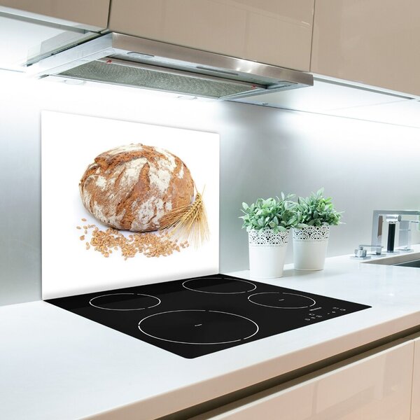 Tagliere in vetro Pane e grano 60x52 cm