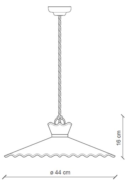 Lampadario Classico Ravenna Metallo E Ceramica Nero Sfumato Arg. 44Cm 1 Luce E27
