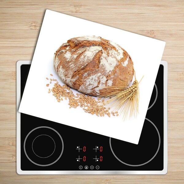 Tagliere in vetro Pane e grano 60x52 cm