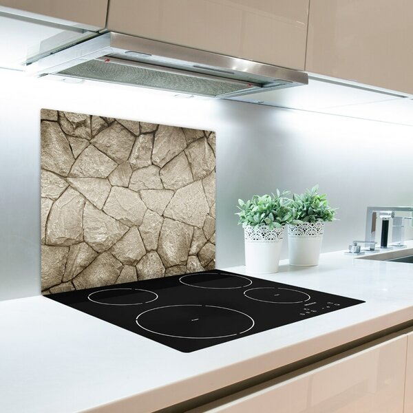 Tagliere in vetro temperato Muro di pietra 60x52 cm
