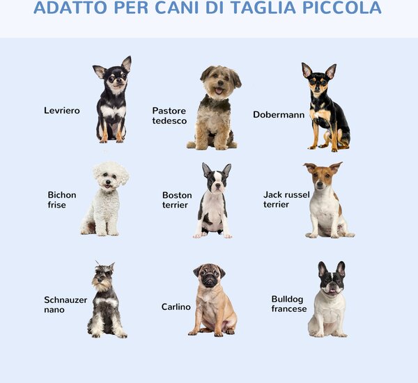 PawHut Gabbia per Animali Domestici Trasportino per Cani e Gatti Pieghevole in Acciaio Doppia Apertura 76 × 46 × 52cm Nero|Aosom