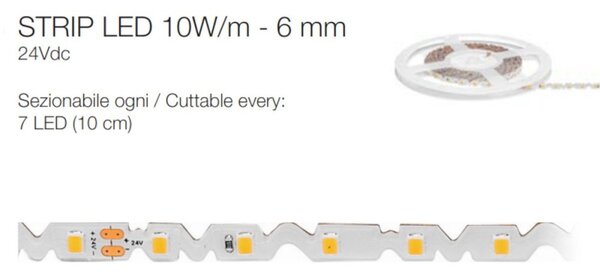 Strip led gea led gst166c dimmerabile ip65 rolla 5 metri - Gea Led