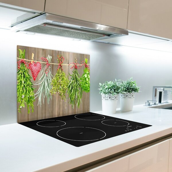 Tagliere in vetro Erbe su una corda 60x52 cm