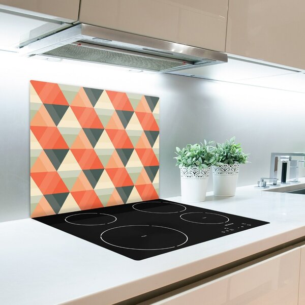 Tagliere in vetro temperato Sfondo geometrico 60x52 cm
