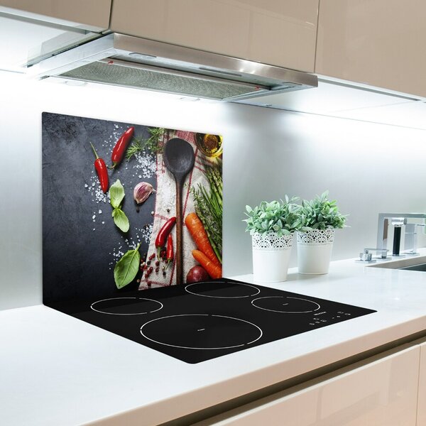Tagliere in vetro Ingredienti 60x52 cm