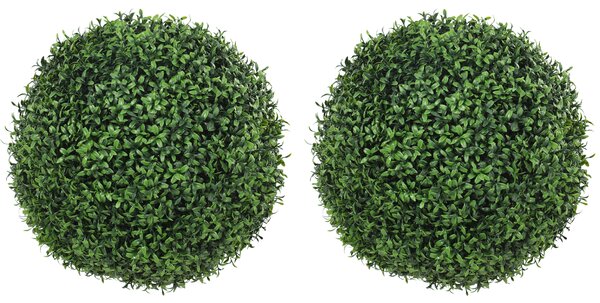 HOMCOM Topiarie Artificiali in Bosso con 682 Foglie, Resistente UV, Altezza 42 cm | Aosom Italy