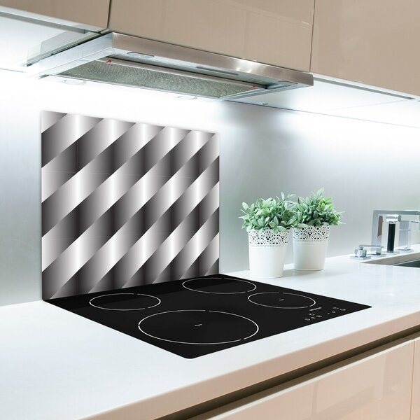 Tagliere in vetro Strisce di astrazione 60x52 cm